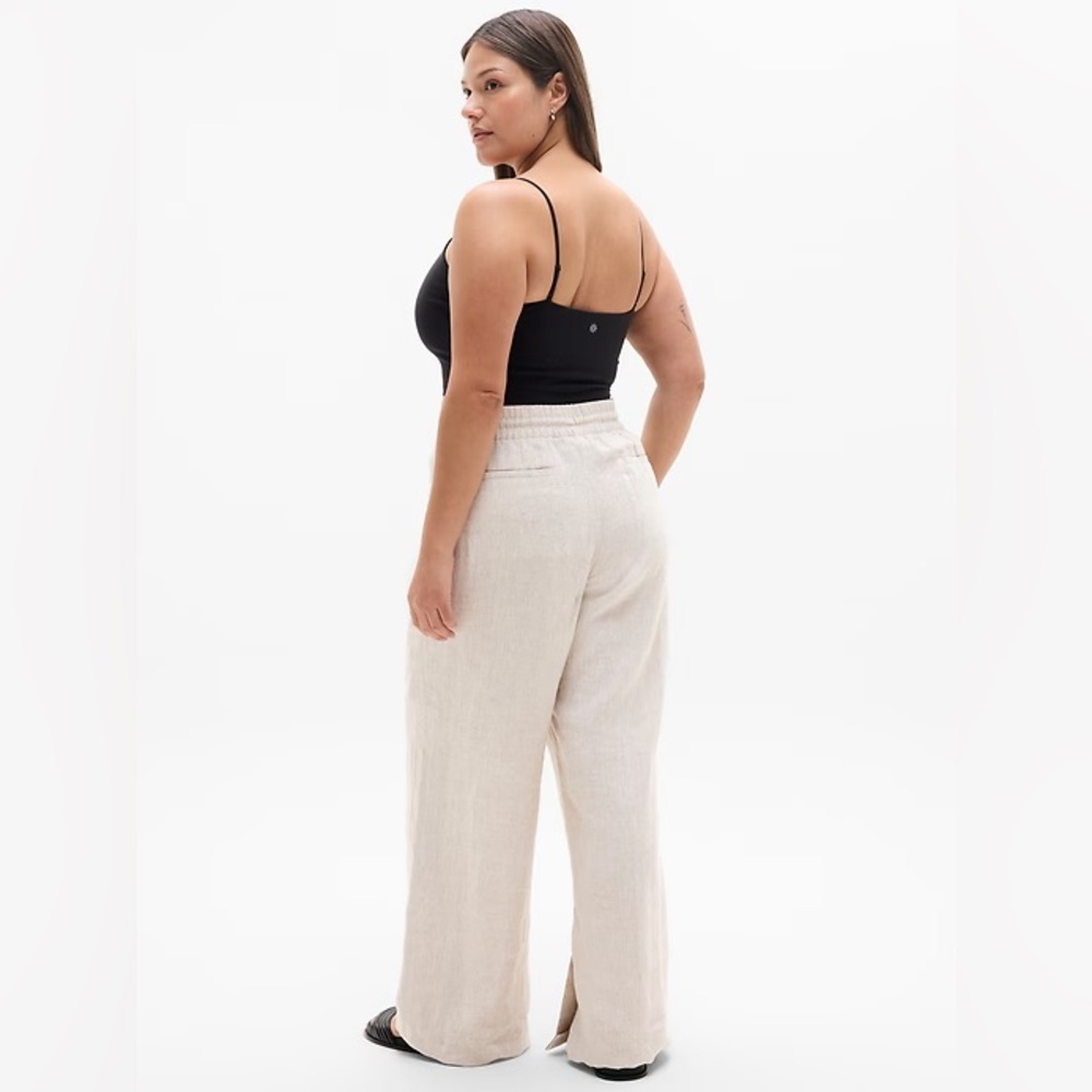 Athleta Retreat Linen High Rise Wide Leg Pant - Picture 7 of 16